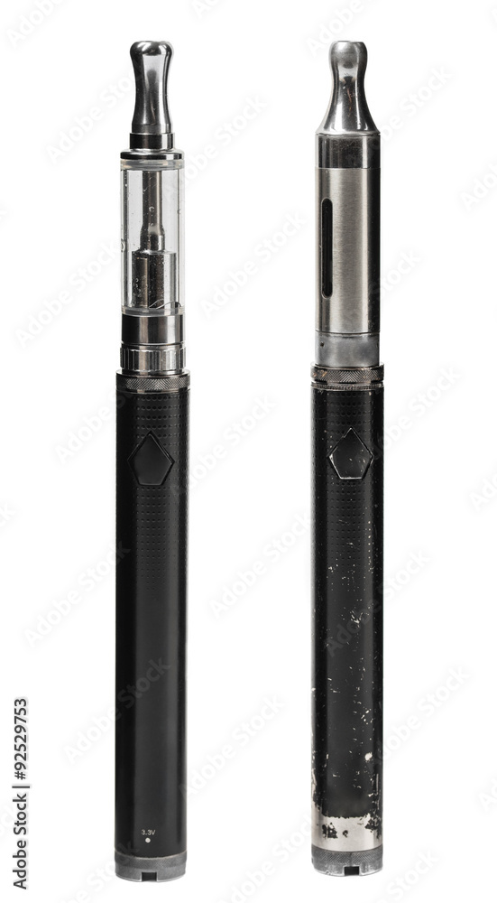 Modern electronic cigarette vaporizers. Modern electronic cigarette vaporizers.