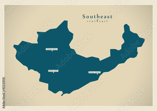 Modern Map - Southeast VN