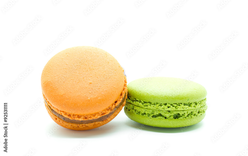 French colorful macarons. French colorful macarons.