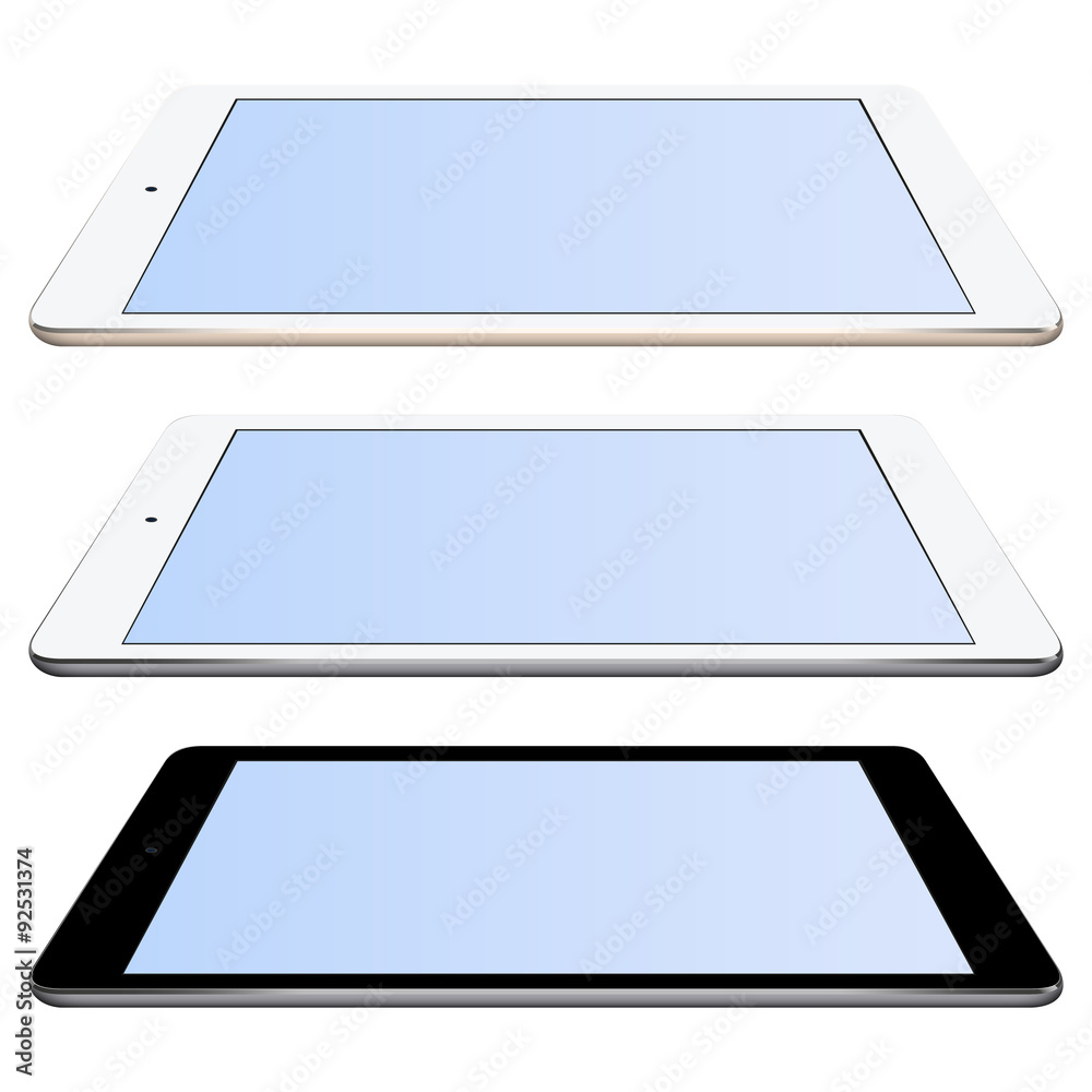 Vector mockups realistic ipad set collection Vector mockups realistic ipad set collection