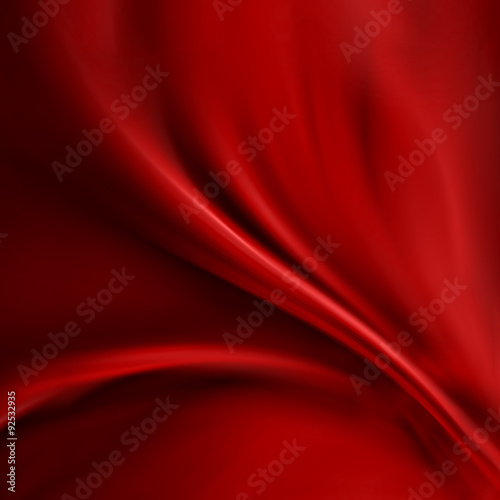 Abstract red background cloth or liquid wave illustration of