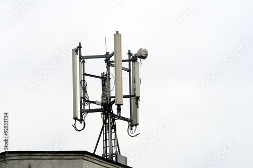 GSM antenna system in Vilnius city on the roof