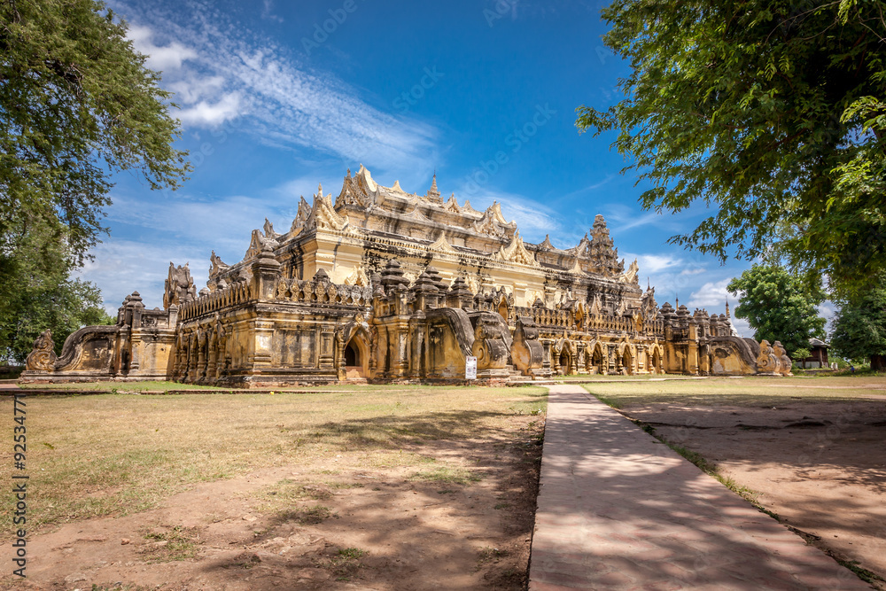 Maha Aungmye Bonzan Monastery ,Inwa ancient city,Mandalay State,Myanmar.