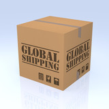 Global Shipping Cardboard Box