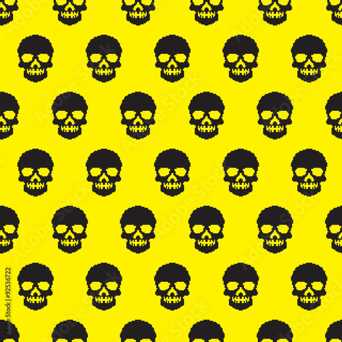 pixel skull background