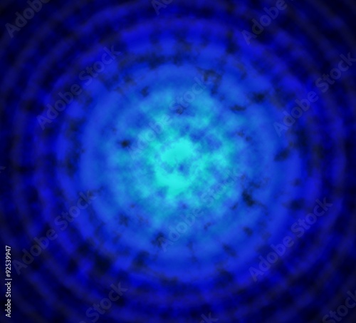 Abstract blue background with concentric circles