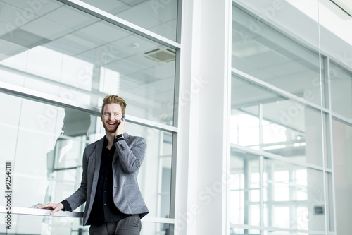Young man with mobile phone