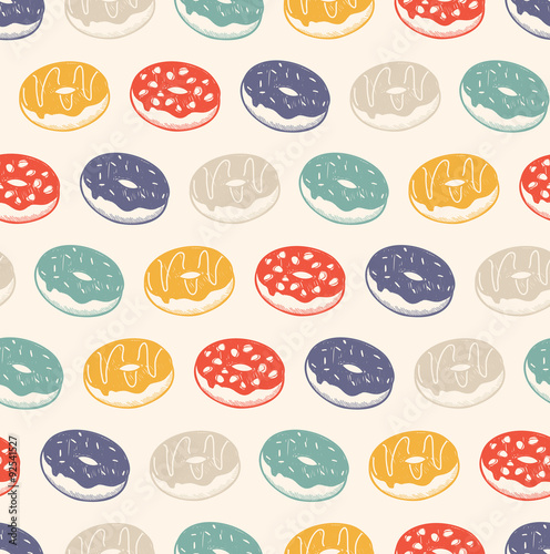 vintage doughnut pattern