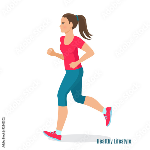  running woman  © setory