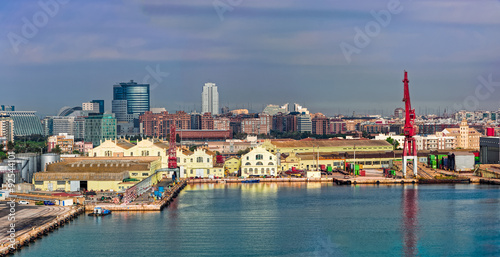 Commercial port of Valencia  Spain