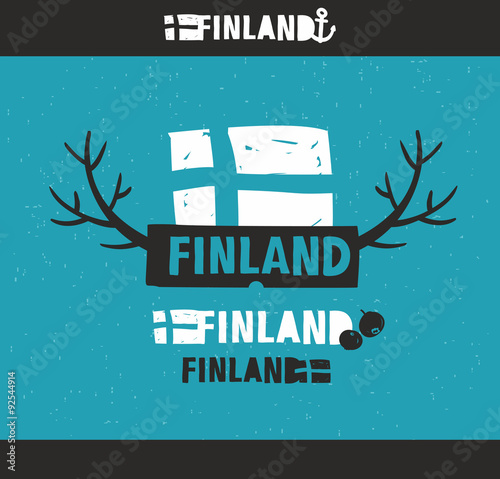 Creative emblem of Finland.