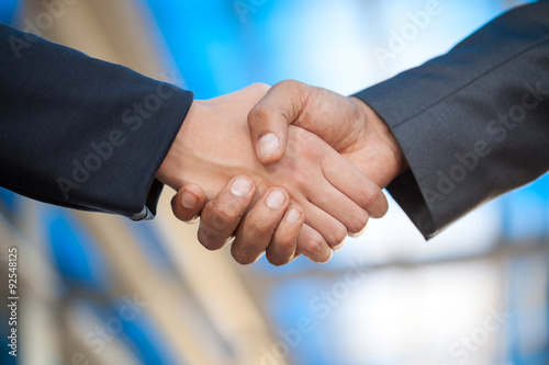 Handshake,blurry background