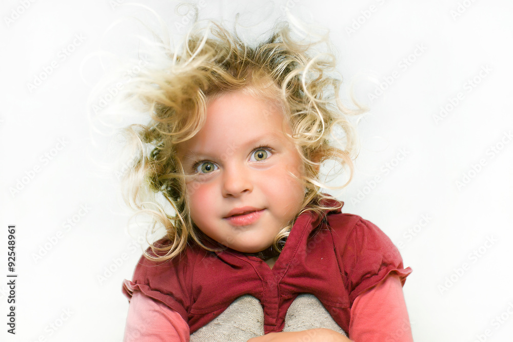 Portrait of a girl. looking at the camera. Age 4 years. Portrait of a girl. looking at the camera. Age 4 years.