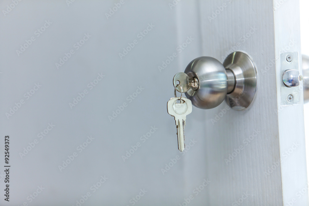 Open door with keys Open door with keys