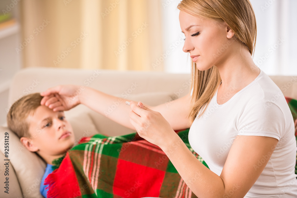 Fototapeta premium Family at home