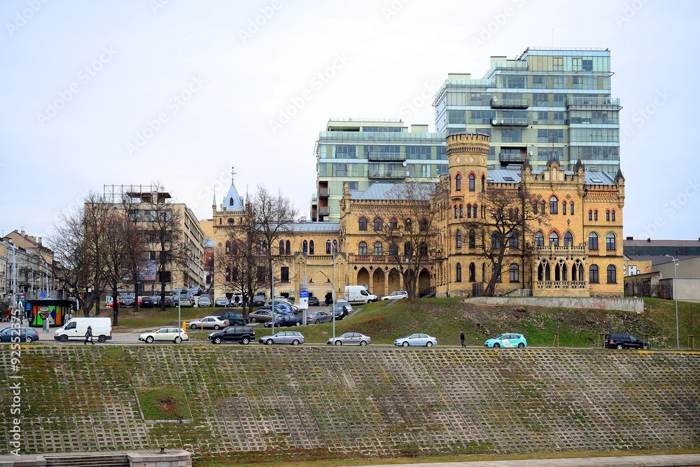 Obraz premium New houses in Vilnius city centre. Lithuania