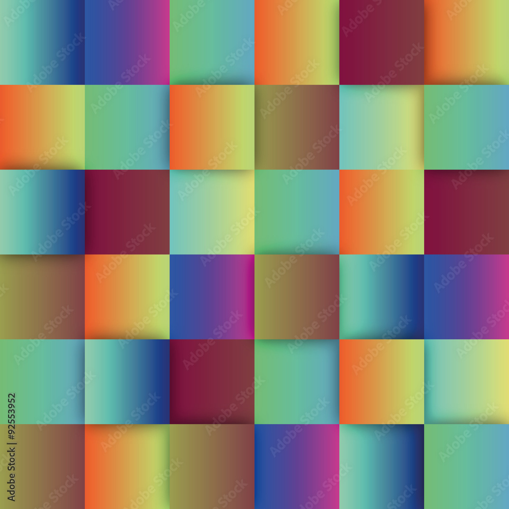 Colorful sqaures vector background