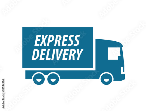 delivery vector logo design template. transport or truck icon