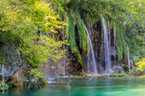 Waterfalls in Plitvice National Park  Croatia
