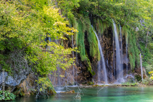 Fototapeta Naklejka Na Ścianę i Meble -  Waterfalls in Plitvice National Park, Croatia
