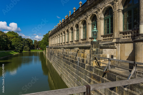 Architectural and decorative elements of the palace Zwinger (Dresdner Zwinger) in Rococo style was built from the 17th to 19th centuries.