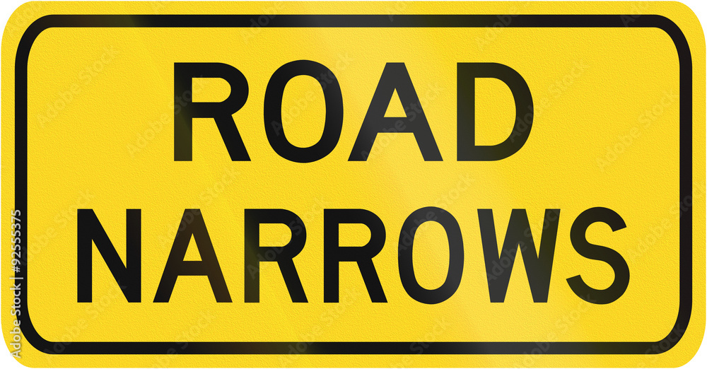 Obraz premium Road Narrows in Canada