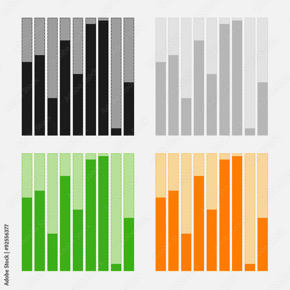 set of flat Infographic elements