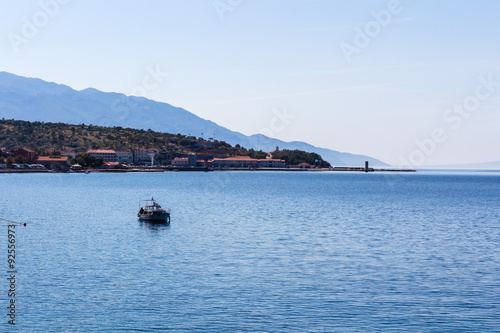 Beautiful coast and Adriatic Sea with Transparent Blue Water near Senj, Croatia © daliu