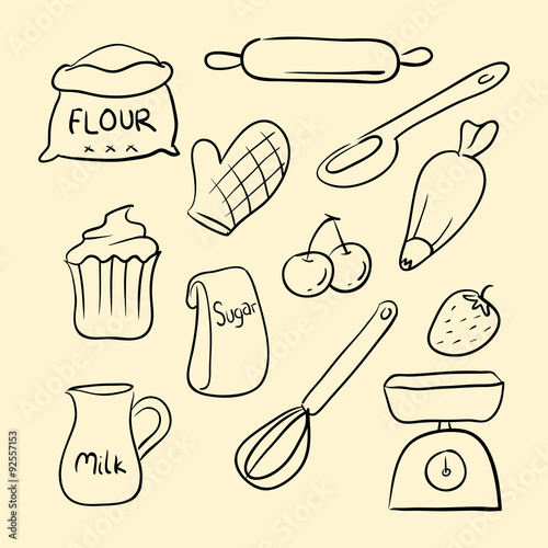 Baking Goods Doodle