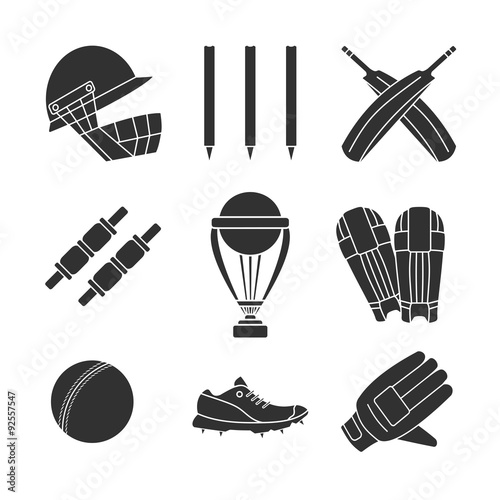 Cricket game vector concept.