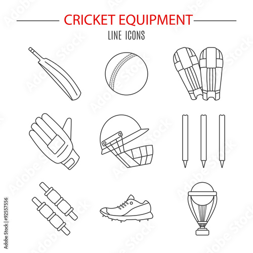 Cricket game vector concept.