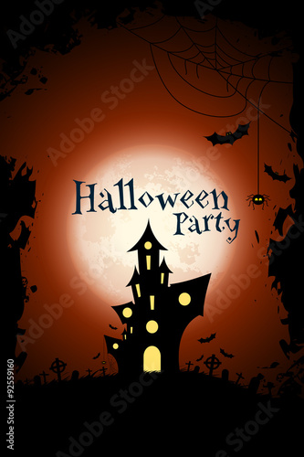 Grungy Halloween Party Background