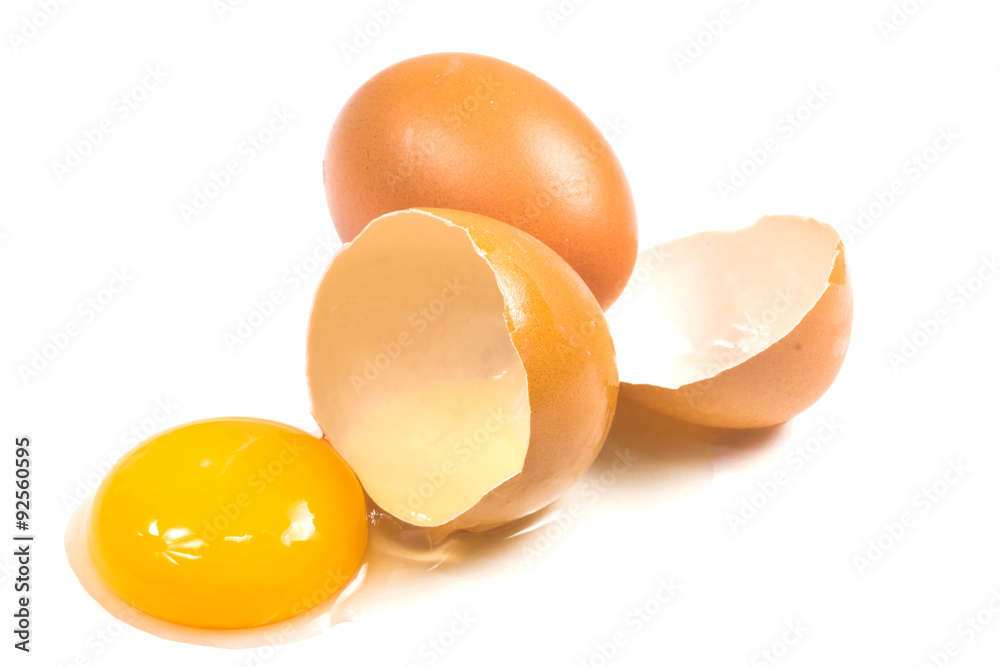 Broken egg isolated on white background
Broken egg isolated on white background