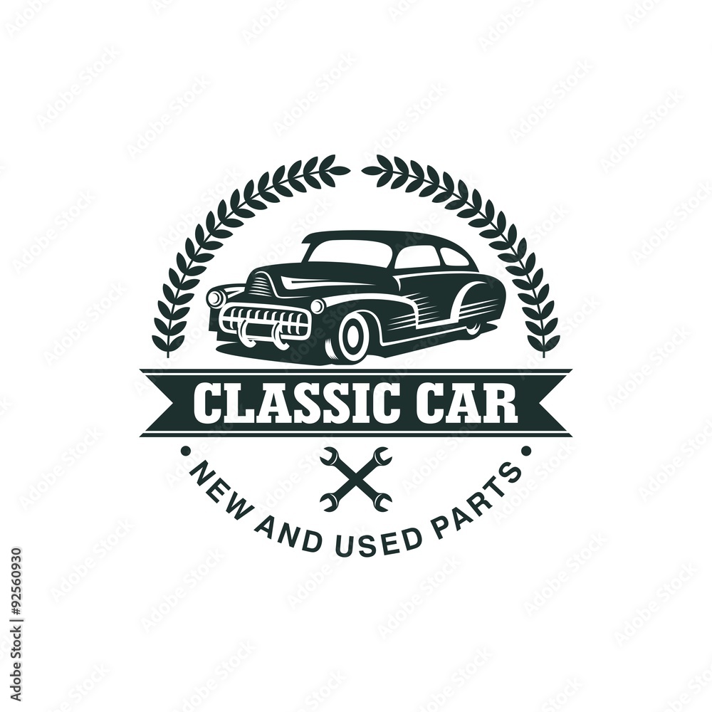 Classic Car Vector Template