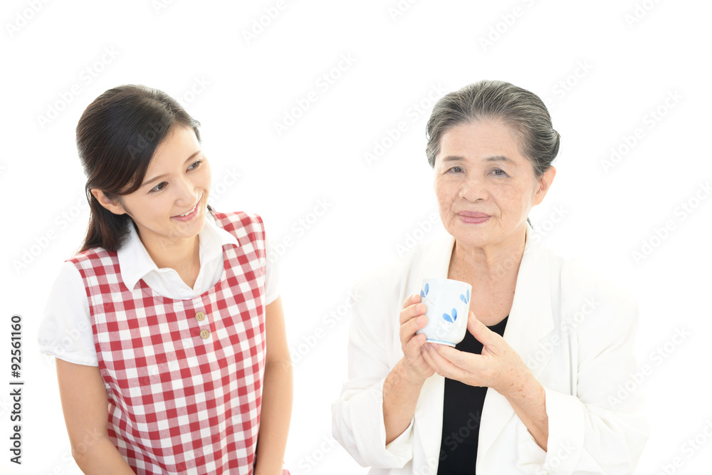 寛ぐ二人の女性 寛ぐ二人の女性