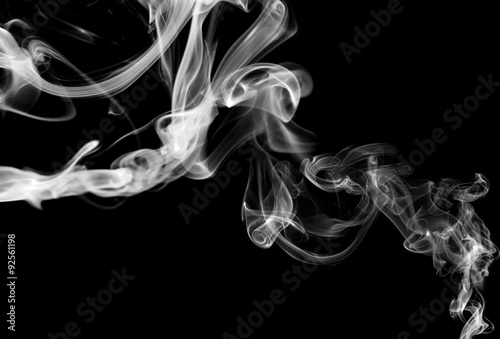 Abstract Smoke graphic white color background. Smoke graphic background made with colorful filters.