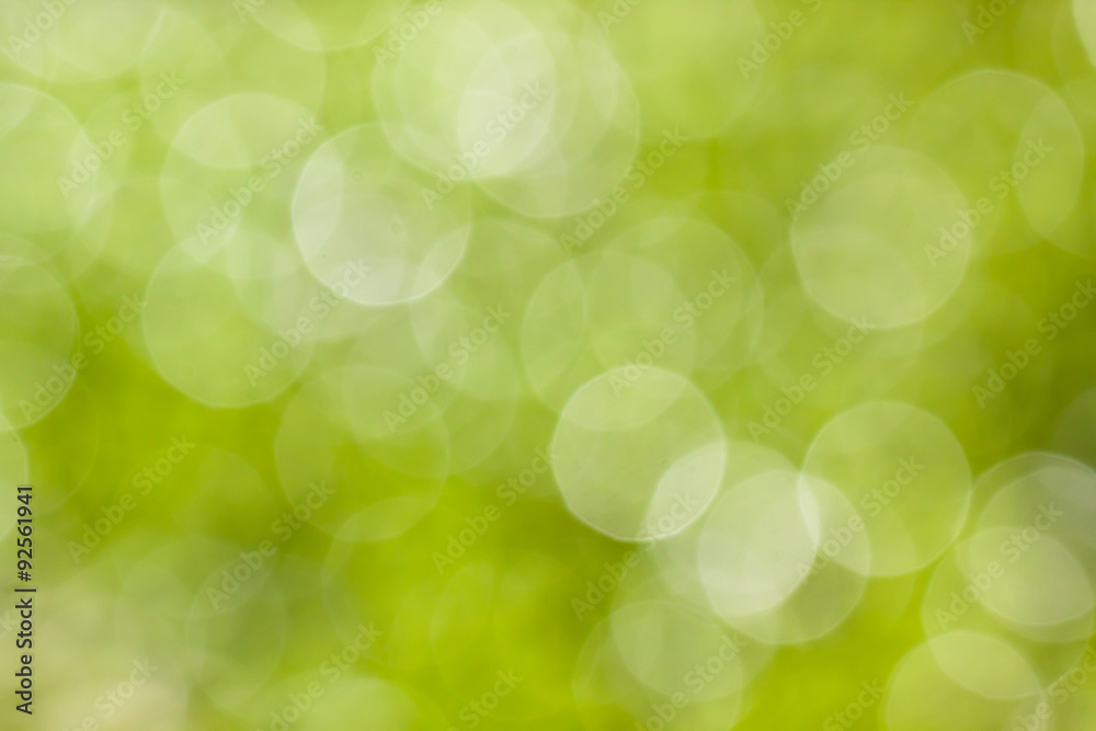 Obraz premium Bokeh green