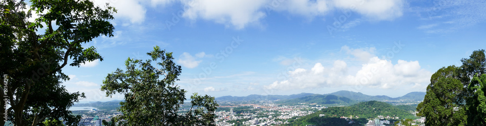 panorama of Phuket in the south part
