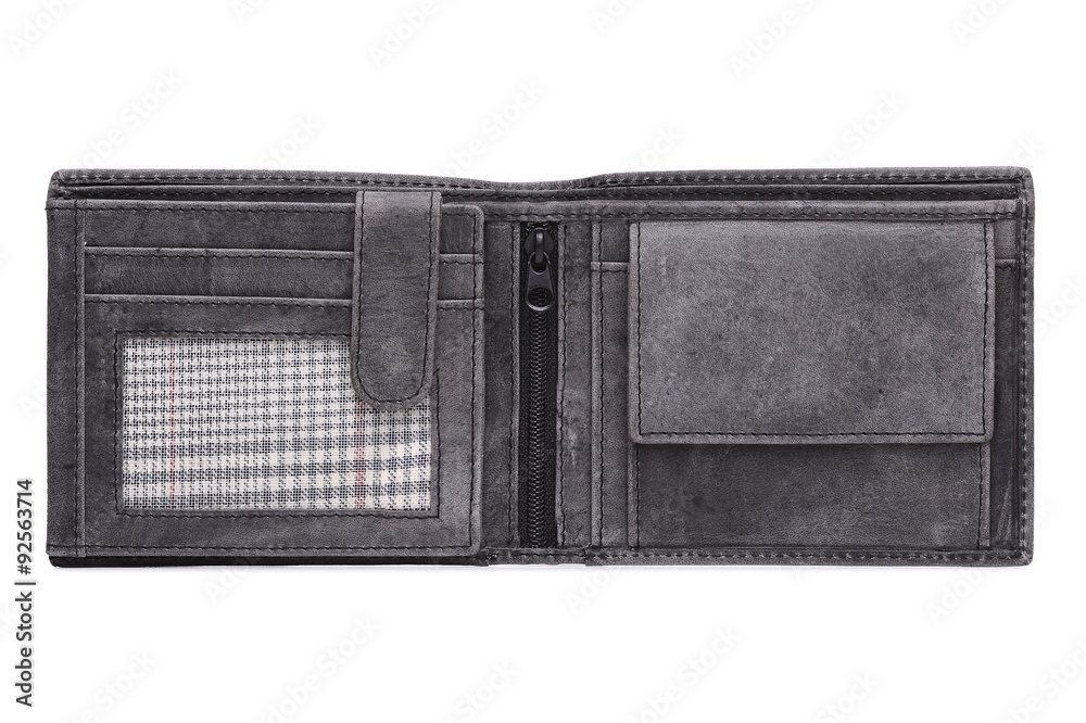 leather walet on white background leather walet on white background