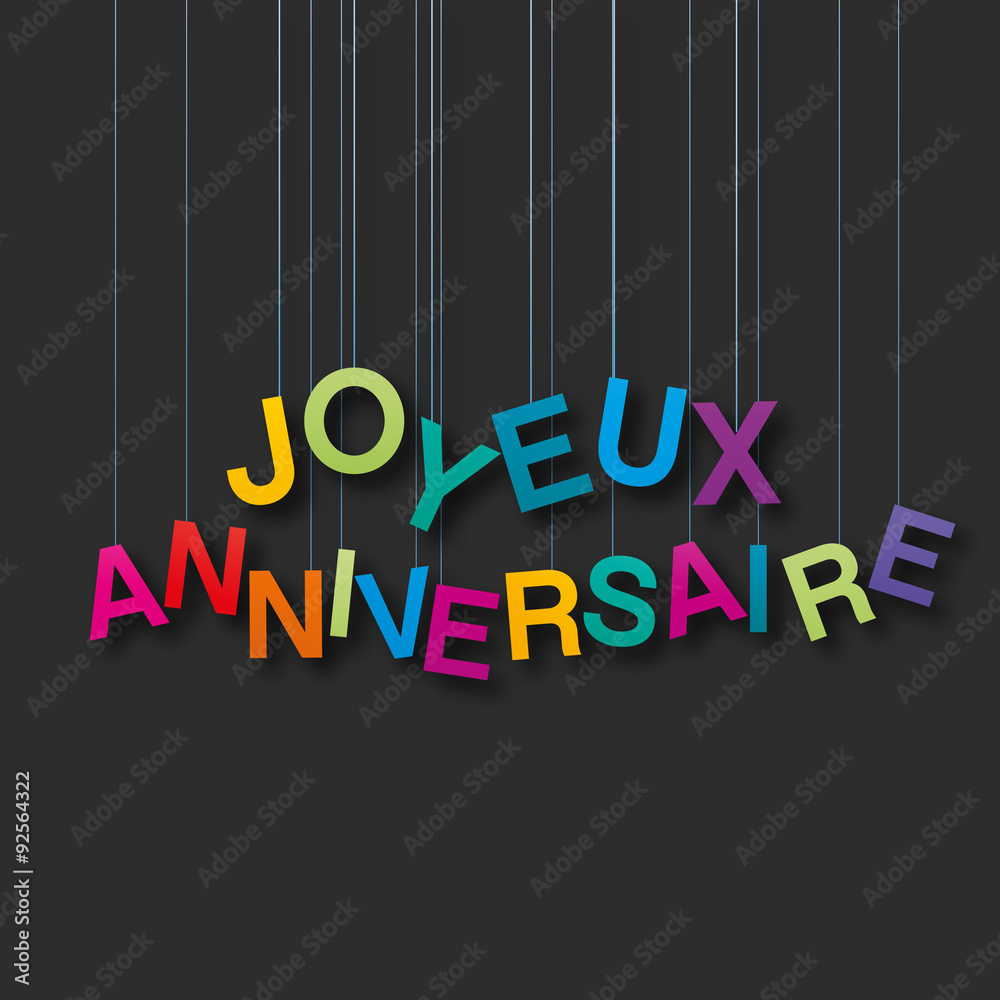 Fototapeta premium joyeux anniversaire