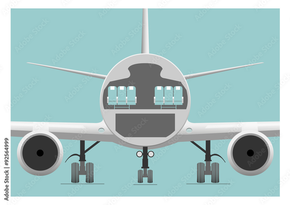 plane fuselage cross section