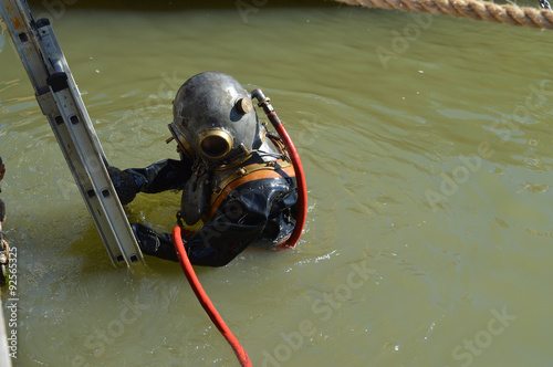 Quadro su tela Vintage Diver