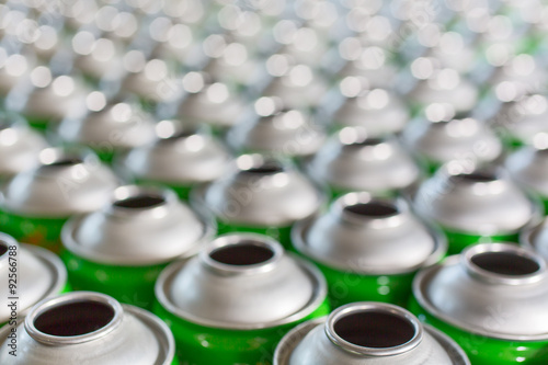 Tin blank tubes in rows