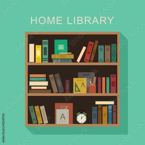 Home library.