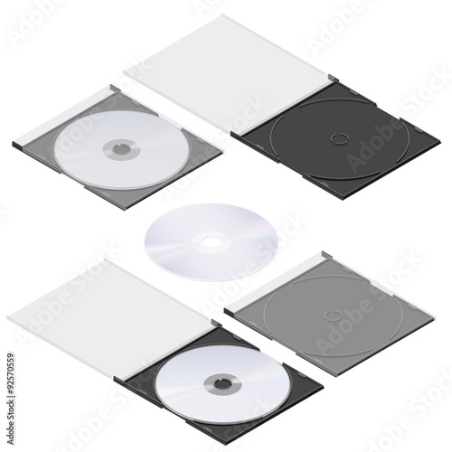Compact disc isometric detailed set