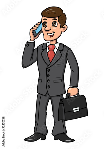 Businessman talking on phone 2