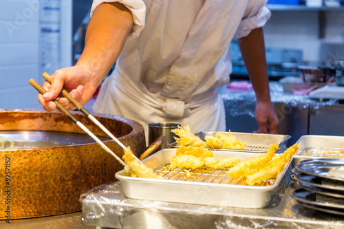 Cooking of tempura