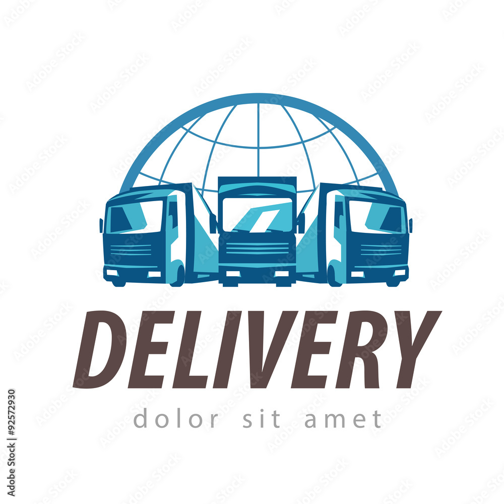delivery vector logo design template. truck or transport icon delivery vector logo design template. truck or transport icon