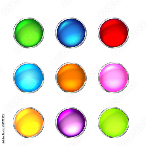 Free Download Set of glossy button icons for design - GFXLoad