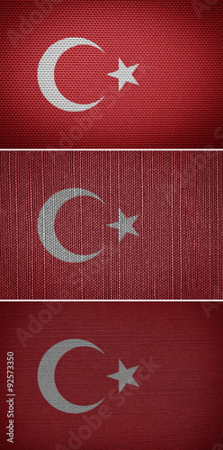 textile flag of Turkey #92573350
